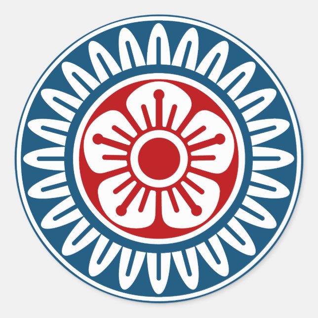 ADESIVO REDONDO 麻雀牌 1筒 イーピン_ロゴのみ-01 (Frente)