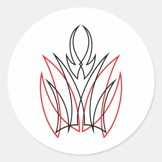 Adesivo Redondo 0001 Pinstripe (Frente)