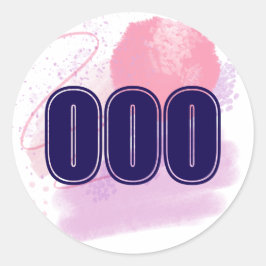 Adesivo Redondo 000 Angel Number Limitless Spirit High Vibe