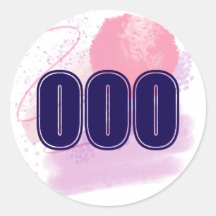 Adesivo Redondo 000 Angel Number Limitless Spirit High Vibe