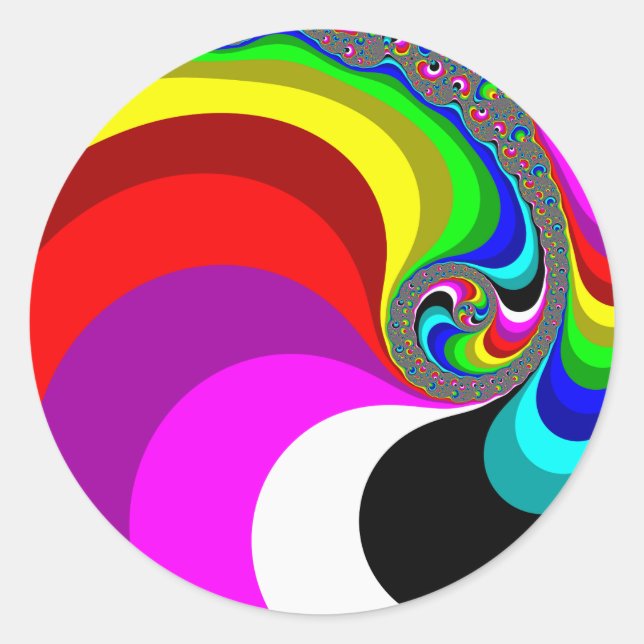 Adesivo Redondo 040 Obama - Arte Fractal (Frente)