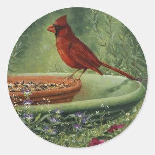 Adesivo Redondo 0487 Autocolantes cardinais