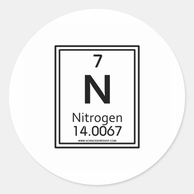Adesivo Redondo 07 Azoto (Frente)
