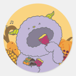 ADESIVO REDONDO 10月モンスターシール。