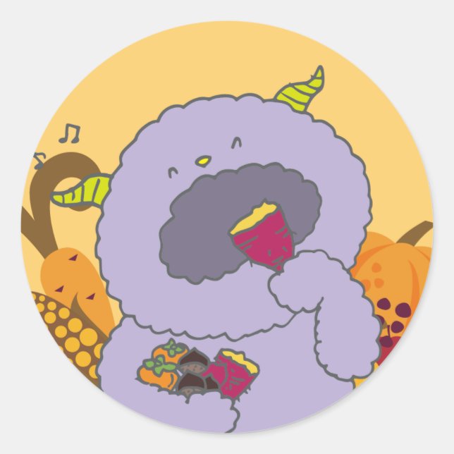 ADESIVO REDONDO 10月モンスターシール。 (Frente)