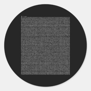 Adesivo Redondo 10000 Decimais Por Dia de Matemática Motif
