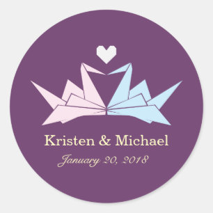 Adesivo Redondo 1000 guindastes de papel de suspensão de Origami