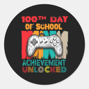 Adesivo Redondo 100.º Dia De Conquista De Jogadores Da Escola Desb