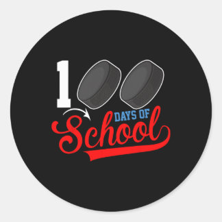 Adesivo Redondo 100.º Dia De Hóquei Escolar 100 Dias De Esporte Es