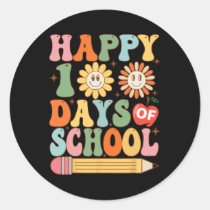 Adesivo Redondo 100 Dias 100. º Dia Da Escola Para Meninos