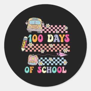 Adesivo Redondo 100 Dias Bruh Bus Feliz 100 Dias De Professor Esco