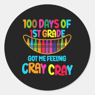 Adesivo Redondo 100 Dias De 1rua Me Fez Sentir Chá Cray Cray