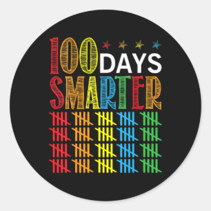 Adesivo Redondo 100 Dias De Colaboração Escolar Marca 100 Dias Mai