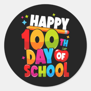 Adesivo Redondo 100 dias de escola 44