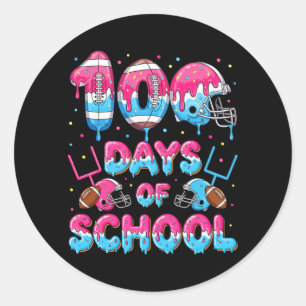 Adesivo Redondo 100 Dias De Futebol Escolar Professor Pingando