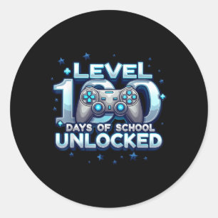Adesivo Redondo 100 Dias De Meninos Desbloqueados Na Escola 100 Di