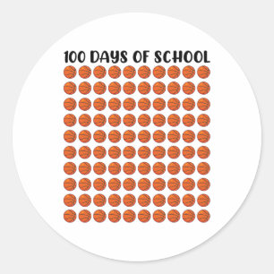 Adesivo Redondo 100 Dias De Professora De Bysketll 100