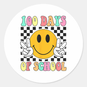 Adesivo Redondo 100 Dias De Professores Do Ensino 100º Dia De