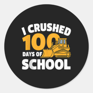 Adesivo Redondo 100 Dias De Vez Da Escola Criadora De Brinquedos