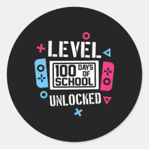Adesivo Redondo 100 Dias De Videos games De Jogadores Bloqueados N