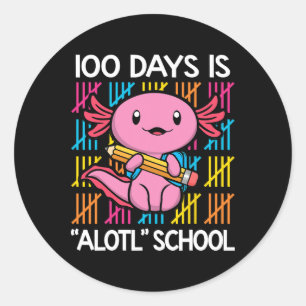 Adesivo Redondo 100 Dias É Diversão Escolar 100º Dia Da Escola A