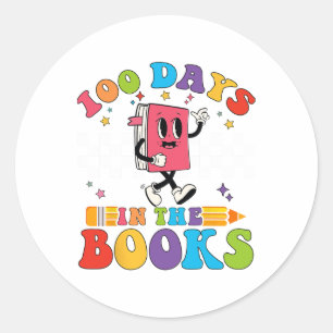 Adesivo Redondo 100 Dias Nos Livros Que Lem Professores 100 Dias D