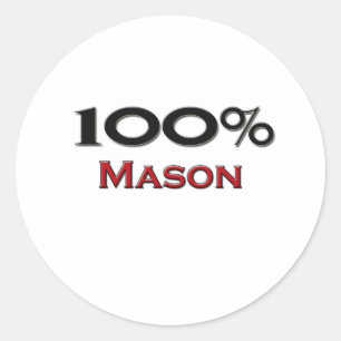 Adesivo Redondo 100% Mason