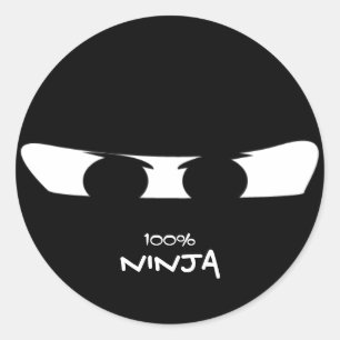 Adesivo Redondo 100% Ninja