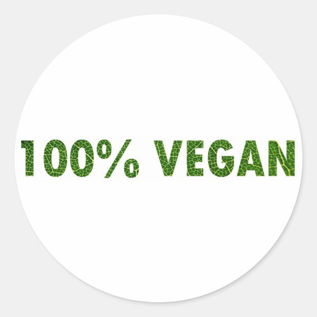Adesivo Redondo 100% Vegan (Frente)