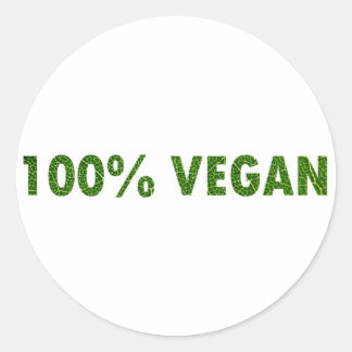 Adesivo Redondo 100% Vegan