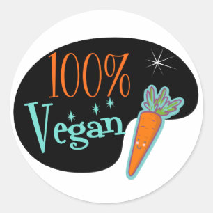 Adesivo Redondo 100% Vegan