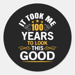 Adesivo Redondo 100Th Me Levou 100