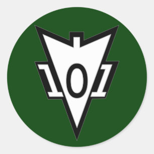 Adesivo Redondo 101st Remendo 2 do bolso de Recondo da divisão