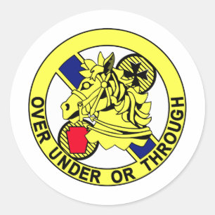 Adesivo Redondo 104th Remendo da cor das Regimento-Insígnias da