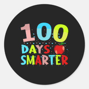 Adesivo Redondo 105 Dias Mais Inteligente De Professora Ou Estudan
