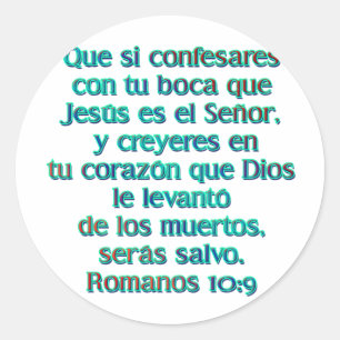 Adesivo Redondo 10:9 dos romanos
