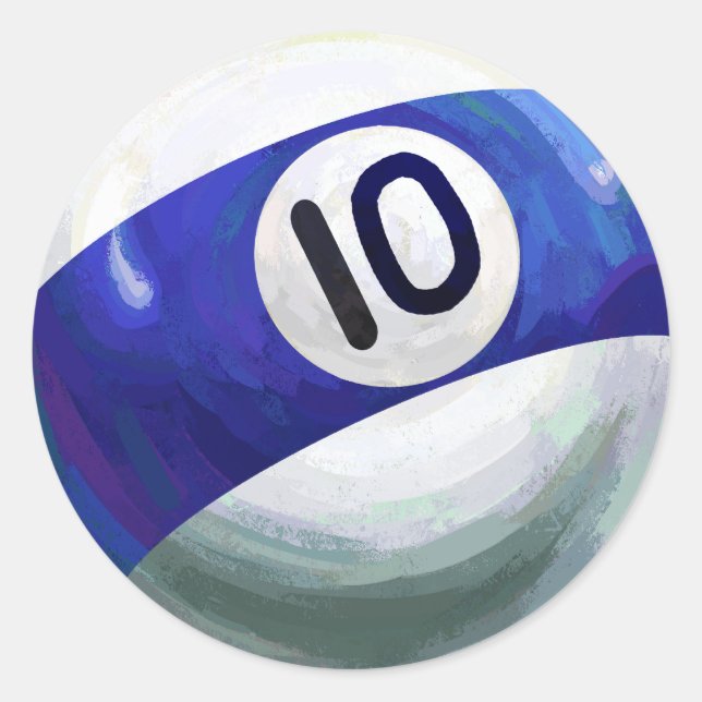 Adesivo Redondo 10 Ball (Frente)
