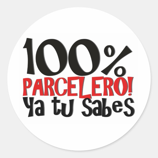 Adesivo Redondo 10% Parcelero, você sabe sabe. (Frente)