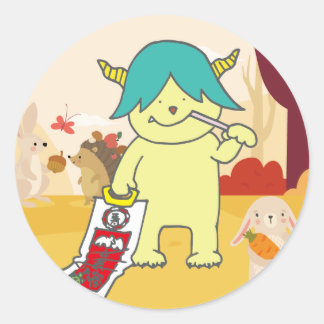 ADESIVO REDONDO 11月モンスターシール。