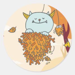 ADESIVO REDONDO 11月モンスターシール。