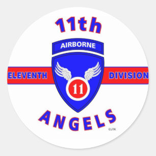 ADESIVO REDONDO 11 AIRBORNE DIVISION "ANGELS"