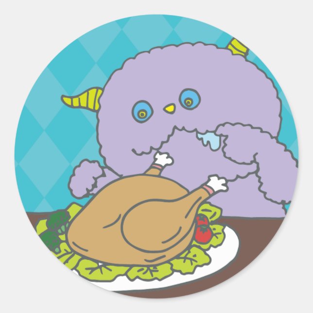 ADESIVO REDONDO 12月モンスターシール (Frente)