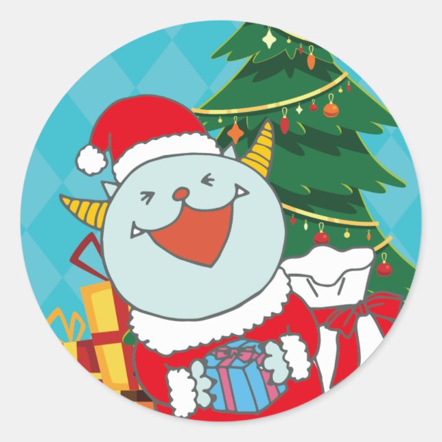 ADESIVO REDONDO 12月モンスターシール (Frente)