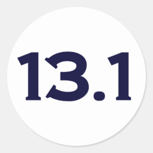 Adesivo Redondo 13.1 Meia-maratona