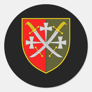 Adesivo Redondo 14º Corpo do Exército (Ucrânia) Militar Ucraniano