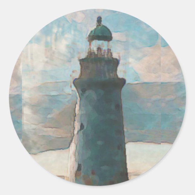 Adesivo Redondo 143 Adoro-te Envelope Selo De Farol (Frente)