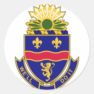 Adesivo Redondo 148th Regimento de infantaria - nós fá-lo-emos
