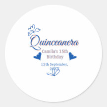 15 de aniversário rusica mexicana do pêssego azul 