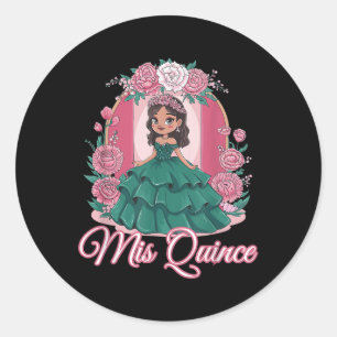 Adesivo Redondo 15 espanhola Quinceanera Mis