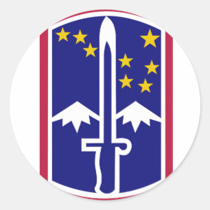 Adesivo Redondo 172nd Brigada da infantaria